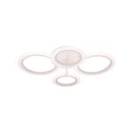 Casa si Gradina - Corpuri si surse de iluminat - Lustre si pendule - Lustra LED cu telecomanda BETTY, 44W, 4 Cercuri, lumina Rece/Calda/Neutra, Dimabila, Alb - Infinity.ro