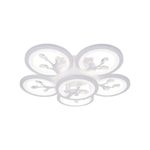 Casa si Gradina - Corpuri si surse de iluminat - Lustre si pendule - Lustra LED cu telecomanda si cristal DAISY ,6 Elemente, 72W, Lumina Rece/Calda/Neutra, Dimabila, Alb - Infinity.ro