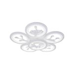 Casa si Gradina - Corpuri si surse de iluminat - Lustre si pendule - Lustra LED cu telecomanda si cristal DAISY ,6 Elemente, 72W, Lumina Rece/Calda/Neutra, Dimabila, Alb - Infinity.ro
