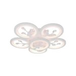 Casa si Gradina - Corpuri si surse de iluminat - Lustre si pendule - Lustra LED cu telecomanda si cristal DAISY ,6 Elemente, 72W, Lumina Rece/Calda/Neutra, Dimabila, Alb - Infinity.ro