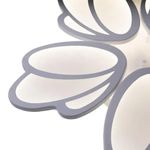 Casa si Gradina - Corpuri si surse de iluminat - Lustre si pendule - Lustra LED cu telecomanda TULIP, 73W, 5 Petale, lumina Rece/Calda/Neutra, Dimabila, Alb - Infinity.ro