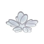 Casa si Gradina - Corpuri si surse de iluminat - Lustre si pendule - Lustra LED cu telecomanda TULIP, 73W, 5 Petale, lumina Rece/Calda/Neutra, Dimabila, Alb - Infinity.ro