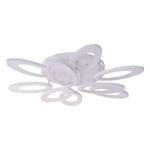 Casa si Gradina - Corpuri si surse de iluminat - Lustre si pendule - Lustra LED cu telecomanda SUNFLOWER, 98W, 9 Elemente, lumina Rece/Calda/Neutra, Dimabila, Alb - Infinity.ro
