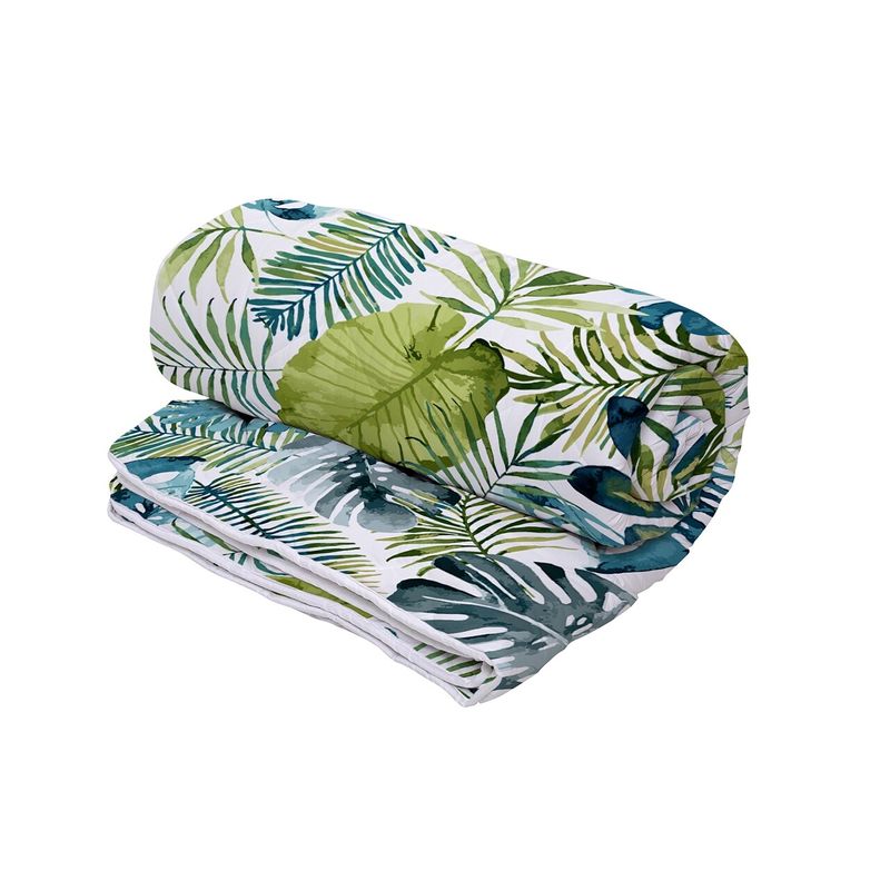 Casa si Gradina - Textile si covoare - Perne si pilote - Pilote - Set Alcam perna microfibra 50x70 cm si pilota matlasata 140x200 cm, Jungle - Infinity.ro