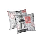 Casa si Gradina - Textile si covoare - Perne si pilote - Perne - Set 2 perne Paris, microfibra matlasata, 70x70 cm - Infinity.ro