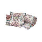 Casa si Gradina - Textile si covoare - Perne si pilote - Pilote - Set Alcam 2 perne microfibra 50x70 cm si pilota matlasata 200x220 cm, Kantha - Infinity.ro