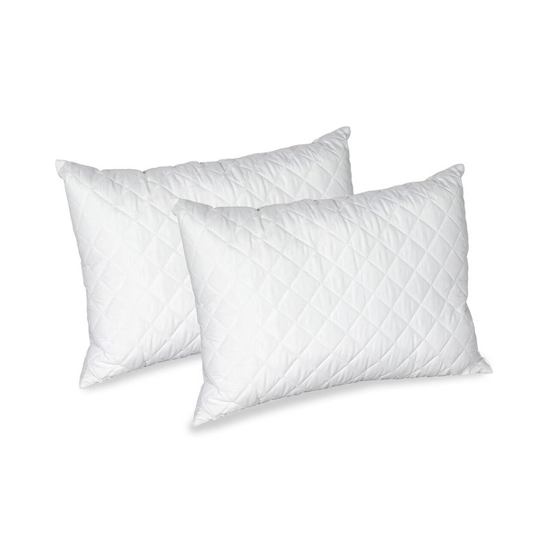 Casa si Gradina - Textile si covoare - Perne si pilote - Pilote - Set Blanche, 2 perne microfibra 50x70 cm si pilota matlasata 350g/mp, 200x220 cm - Infinity.ro