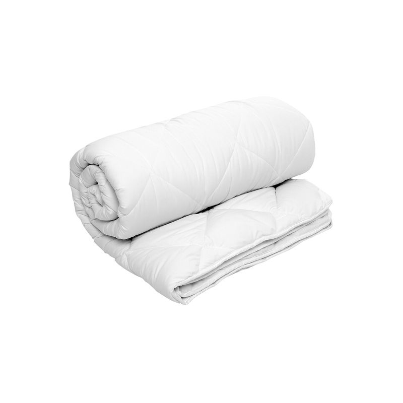 Casa si Gradina - Textile si covoare - Perne si pilote - Pilote - Set Blanche, 2 perne microfibra 50x70 cm si pilota matlasata 350g/mp, 200x220 cm - Infinity.ro