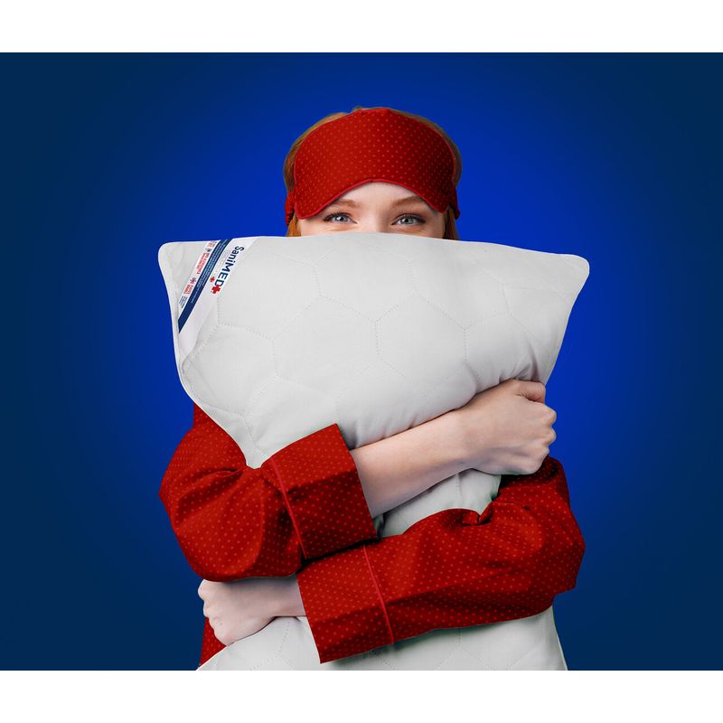 Casa si Gradina - Textile si covoare - Perne si pilote - Perne - Perna Alcam, SaniMed® 50x70 cm, microfibra matlasata hipoalergenica, umplutura cu tratament SILVERPLUS® - Infinity.ro