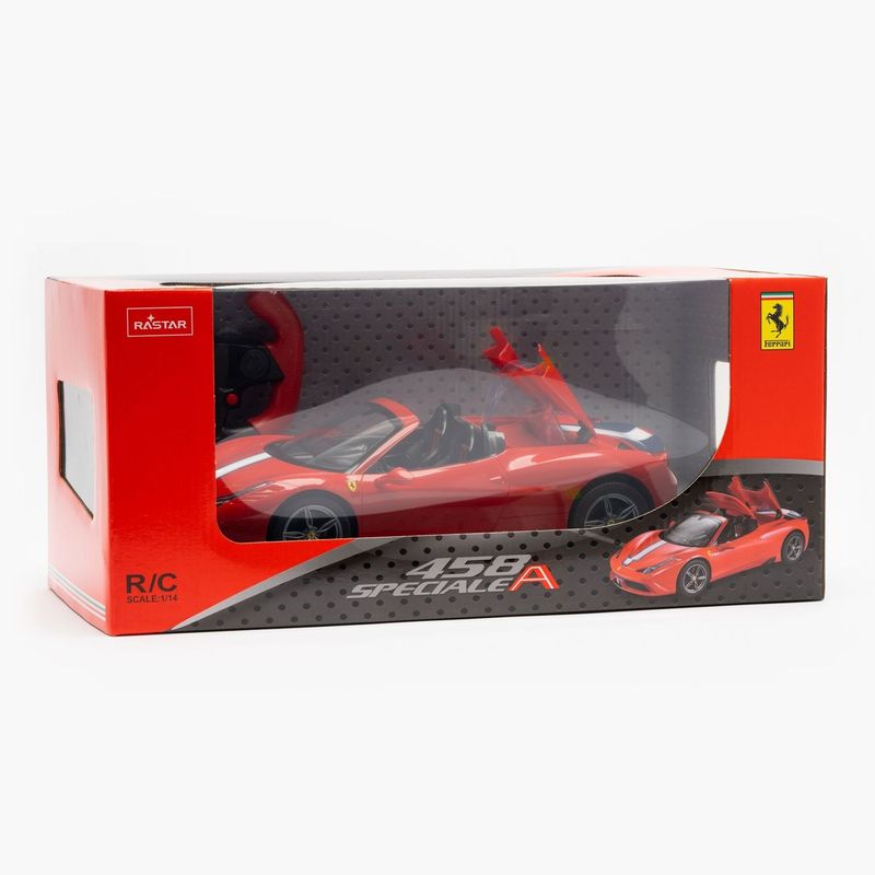 Jucarii, Copii si Bebe - Jucarii si jocuri - Vehicule si jucarii cu telecomanda - Masinute - Masina cu telecomanda ferrari 458 speciale a rosu scara 1 la 14 - Infinity.ro