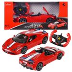 Jucarii, Copii si Bebe - Jucarii si jocuri - Vehicule si jucarii cu telecomanda - Masinute - Masina cu telecomanda ferrari 458 speciale a rosu scara 1 la 14 - Infinity.ro