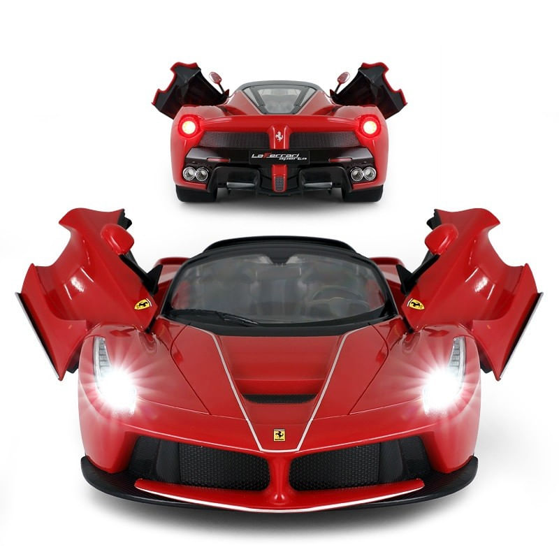 Jucarii, Copii si Bebe - Jucarii si jocuri - Vehicule si jucarii cu telecomanda - Masinute - Masina cu telecomanda laferrari aperta rosu scara 1 la 14 - Infinity.ro