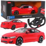 Jucarii, Copii si Bebe - Jucarii si jocuri - Vehicule si jucarii cu telecomanda - Masinute - Masina cu telecomanda bmw m4 rosu cu scara 1 la 14 - Infinity.ro