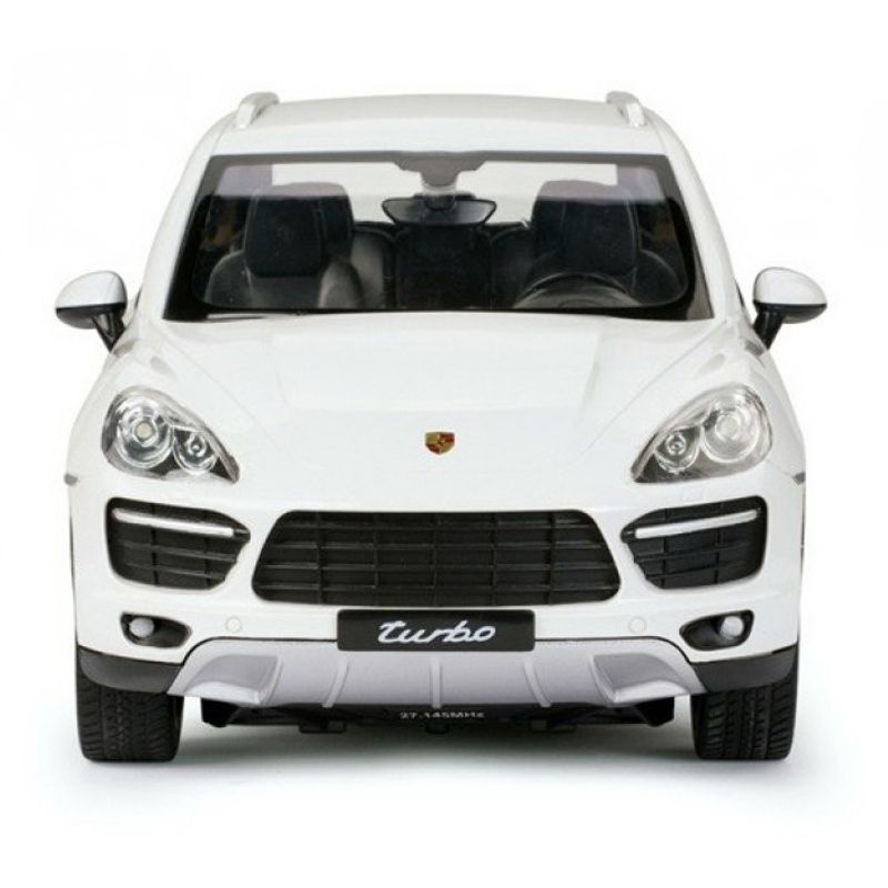 Jucarii, Copii si Bebe - Jucarii si jocuri - Vehicule si jucarii cu telecomanda - Masinute - Masina cu telecomanda porsche cayenne turbo alb cu scara 1 la 14 - Infinity.ro