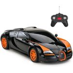 Jucarii, Copii si Bebe - Jucarii si jocuri - Vehicule si jucarii cu telecomanda - Masinute - Masina cu telecomanda bugatti grand sport vitesse negru cu scara 1 la 18 - Infinity.ro