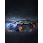 Jucarii, Copii si Bebe - Jucarii si jocuri - Vehicule si jucarii cu telecomanda - Masinute - Masina cu telecomanda bugatti grand sport vitesse negru cu scara 1 la 18 - Infinity.ro