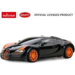 Jucarii, Copii si Bebe - Jucarii si jocuri - Vehicule si jucarii cu telecomanda - Masinute - Masina cu telecomanda bugatti grand sport vitesse negru cu scara 1 la 18 - Infinity.ro