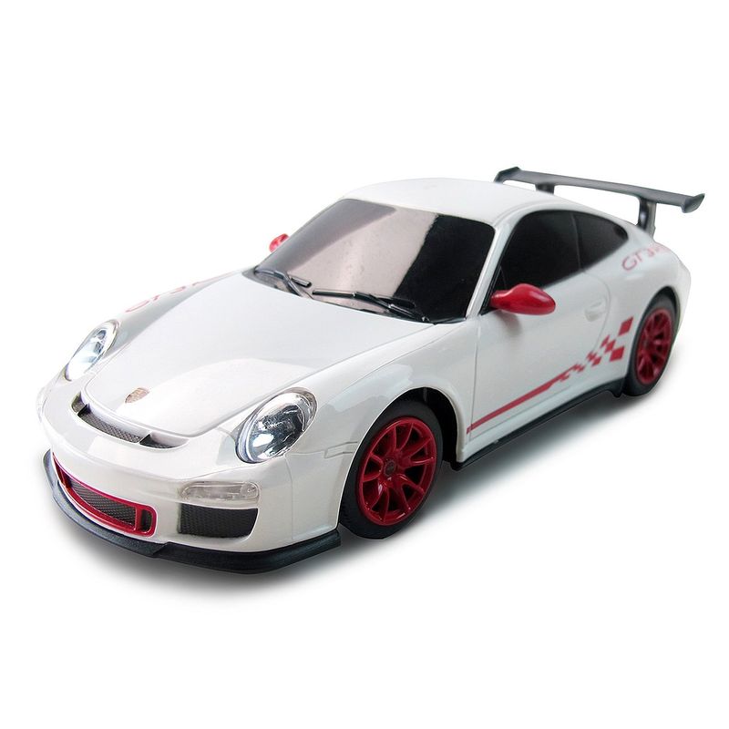 Jucarii, Copii si Bebe - Jucarii si jocuri - Vehicule si jucarii cu telecomanda - Masinute - Masina cu telecomanda porsche gt3 rs alb cu scara 1 la 24 - Infinity.ro