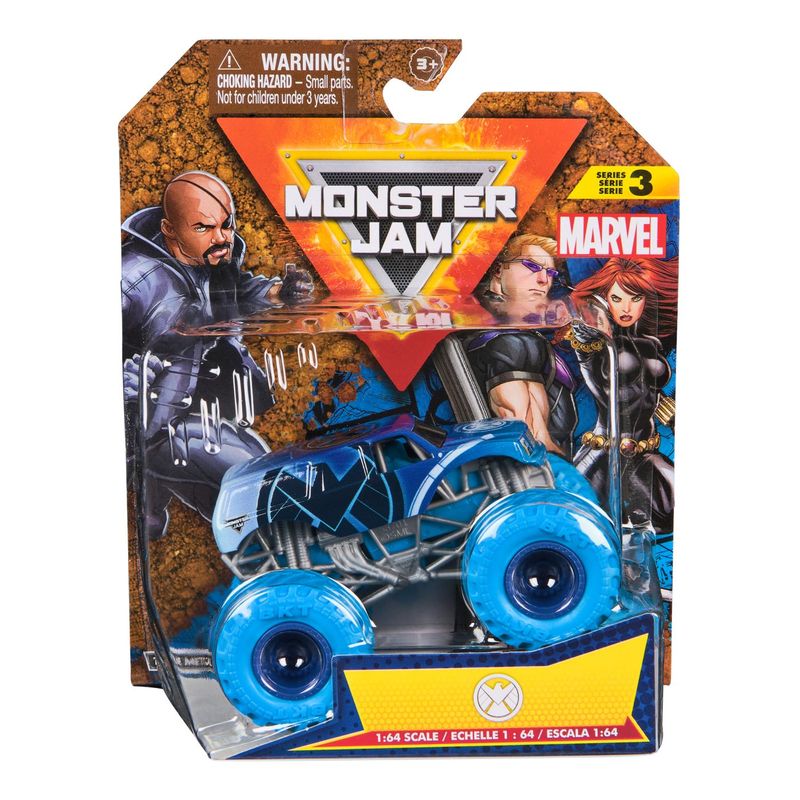 Jucarii, Copii si Bebe - Jucarii si jocuri - Vehicule si jucarii cu telecomanda - Utilaje constructie de jucarie - Monster jam marvel camion gigant shield scara 1 la 64 - Infinity.ro