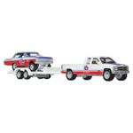 Jucarii, Copii si Bebe - Jucarii si jocuri - Vehicule si jucarii cu telecomanda - Masinute - Hot wheels transportator chevy silverado 3500 88 cu masinuta chevy nova 63 scara 1:64 - Infinity.ro