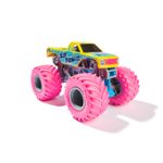Jucarii, Copii si Bebe - Jucarii si jocuri - Vehicule si jucarii cu telecomanda - Masinute - Monster jam masinuta metalica blue thunder scara 1 la 64, roz - Infinity.ro