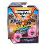 Jucarii, Copii si Bebe - Jucarii si jocuri - Vehicule si jucarii cu telecomanda - Masinute - Monster jam masinuta metalica blue thunder scara 1 la 64, roz - Infinity.ro