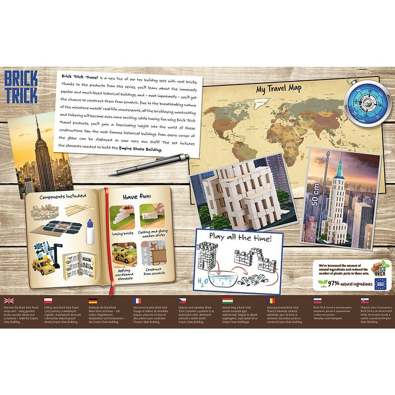 Jucarii, Copii si Bebe - Jucarii si jocuri - Jocuri si puzzle - Puzzle - Brick trick xl travel cladirea empire state - Infinity.ro