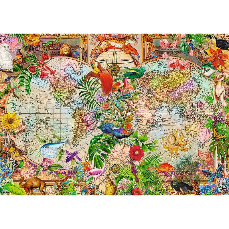 Jucarii, Copii si Bebe - Jucarii si jocuri - Jocuri si puzzle - Puzzle - Puzzle trefl 1000 premium plus tea time harta antica a lumii - Infinity.ro