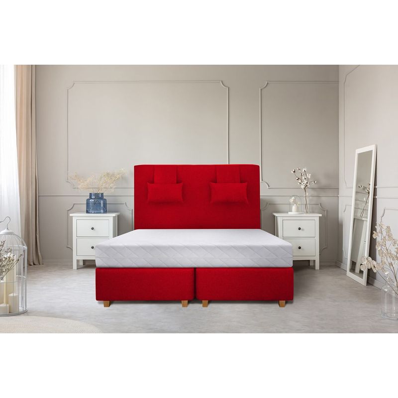 Casa si Gradina - Mobilier - Saltele si somiere - Saltele - Saltea SuperOrtopedica KONFORTA 19 cm, 160x190x19cm, Husa detasabila, lavabila, matlasata, Reversibila, Ferma - Infinity.ro