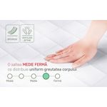 Casa si Gradina - Mobilier - Saltele si somiere - Saltele - Saltea SuperOrtopedica KONFORTA XXL, 140x200x18cm, Spuma poliuretanica, Husa detasabila, Reversibila, Ferma - Infinity.ro
