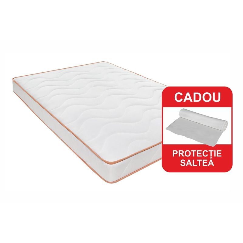 Casa si Gradina - Mobilier - Saltele si somiere - Saltele - Saltea Ortopedica Orange Line 90x200 cm, H 18 cm - Hipoalergenica, anatomica - Infinity.ro