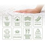 Casa si Gradina - Mobilier - Saltele si somiere - Saltele - Saltea Premium Organic Cotton Pocket Memory 7 Zone de Confort 160x200 cm, H 26 cm - Infinity.ro
