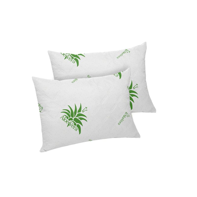Casa si Gradina - Textile si covoare - Perne si pilote - Pilote - Set Aloe Vera Essence, 2 perne microfibra 50x70 cm si pilota matlasata 350g/mp, 200x220 cm - Infinity.ro