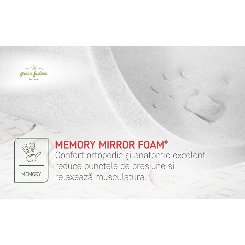 Casa si Gradina - Mobilier - Saltele si somiere - Saltele - Saltea Perugia Organic Cotton Free Air, Pocket Memory 7 Zone de Confort, 180x200 cm, H 30 cm - Infinity.ro