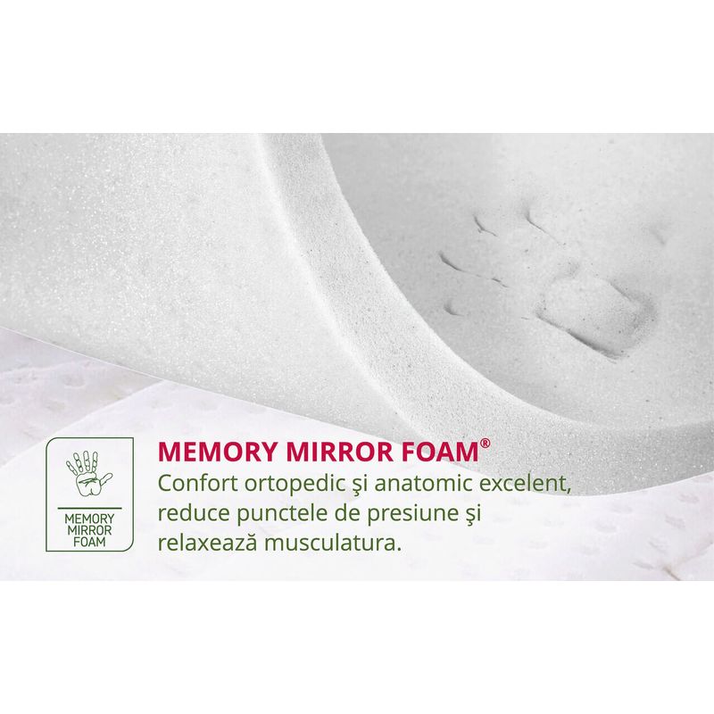 Casa si Gradina - Mobilier - Saltele si somiere - Saltele - Saltea Ortopedica Arizona, 180x200 cm, H 35 cm, Arcuri Pocket, spuma Memory, 7 Zone de Confort - Infinity.ro