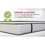 Casa si Gradina - Mobilier - Saltele si somiere - Saltele - Saltea Ortopedica Arizona, 180x200 cm, H 35 cm, Arcuri Pocket, spuma Memory, 7 Zone de Confort - Infinity.ro