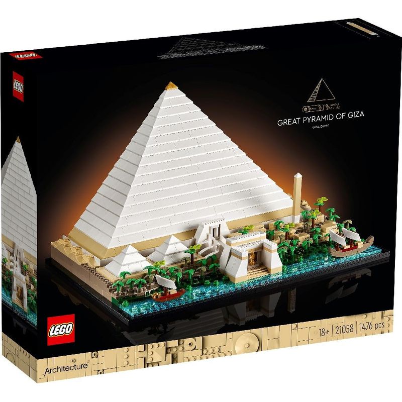 Jucarii, Copii si Bebe - Jucarii si jocuri - Seturi de constructie si cuburi - Seturi de constructie - Lego architecture marea piramida din giza 21058 - Infinity.ro