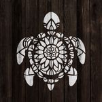 Casa si Gradina - Decoratiuni - DIY - Sabloane decorative pereti - Sablon Perete vopsire, tencuiala 0.7mm Testoasa Mandala model MXSP7402, 1000 x 1000 mm - Infinity.ro