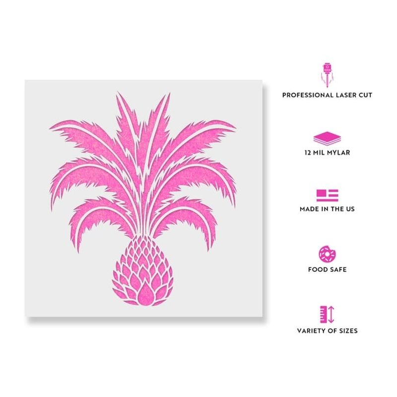 Casa si Gradina - Decoratiuni - DIY - Sabloane decorative pereti - Sablon Perete vopsire, tencuiala 0.7mm Palm Tree Refolosibil, model MXSP7186, 900 x 900 mm - Infinity.ro