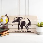 Casa si Gradina - Decoratiuni - DIY - Sabloane decorative pereti - Sablon Perete vopsire, tencuiala 0.7mm Elefant model MXSP7418, 1000 x 1000 mm - Infinity.ro