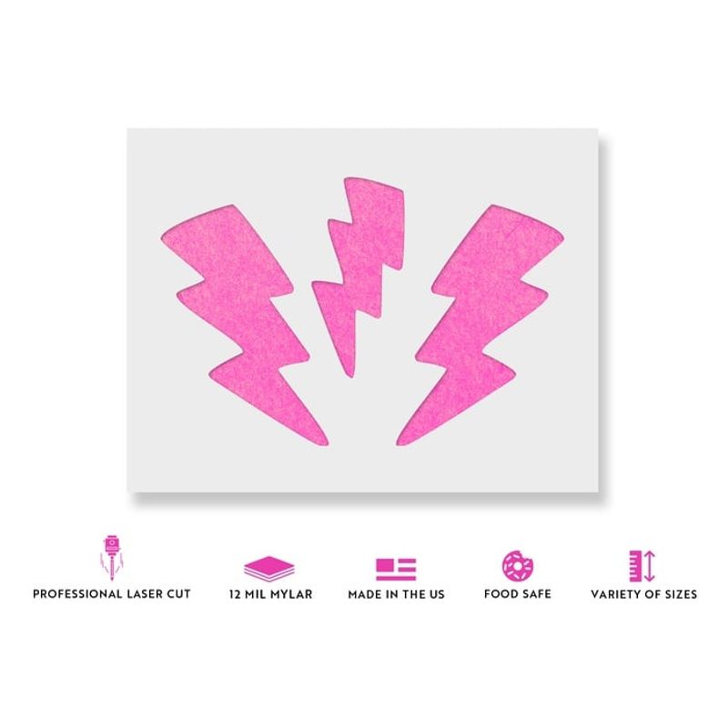 Casa si Gradina - Decoratiuni - DIY - Sabloane decorative pereti - Sablon Perete vopsire, tencuiala 0.7mm Fulger model MXSP7484, 200 x 200 mm - Infinity.ro