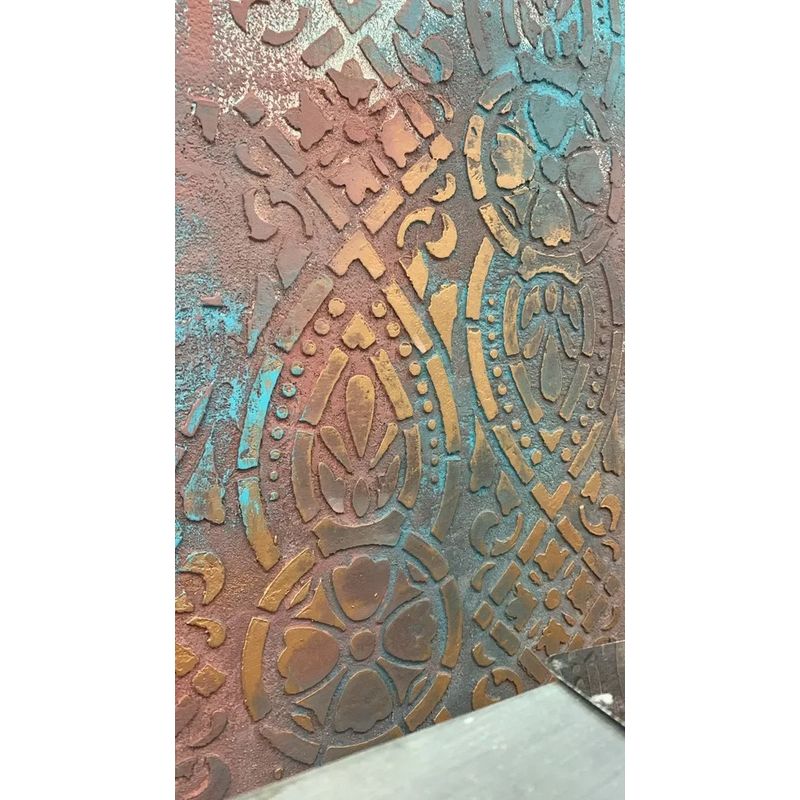 Casa si Gradina - Decoratiuni - DIY - Sabloane decorative pereti - Sablon Perete vopsire, tencuiala 360x90x0.7mm Refolosibil Bordura 8 , model MXSP7138 - Infinity.ro