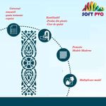 Casa si Gradina - Decoratiuni - DIY - Sabloane decorative pereti - Sablon Perete vopsire, tencuiala 360x90x0.7mm Refolosibil Bordura 8 , model MXSP7138 - Infinity.ro