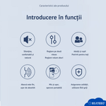 Jucarii, Copii si Bebe - Igiena si ingrijire - Accesorii ingrijire copii - Aparate aerosoli copii - Nebulizator Portabil cu Ultrasunete ELUZZO®, pentru Copii si Adulti, Silentios, Alb - Infinity.ro