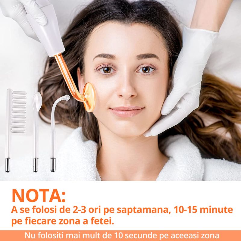 Ingrijire personala si Cosmetice - Aparate & accesorii ingrijire personala - Aparate cosmetice - Aparate intretinere si ingrijire corporala - Electroderm, LittleDomi, Tratament cu Frecventa Inalta pentru Acnee, Riduri, Controlul Petelor, Cearcane, Ten, Par - Infinity.ro