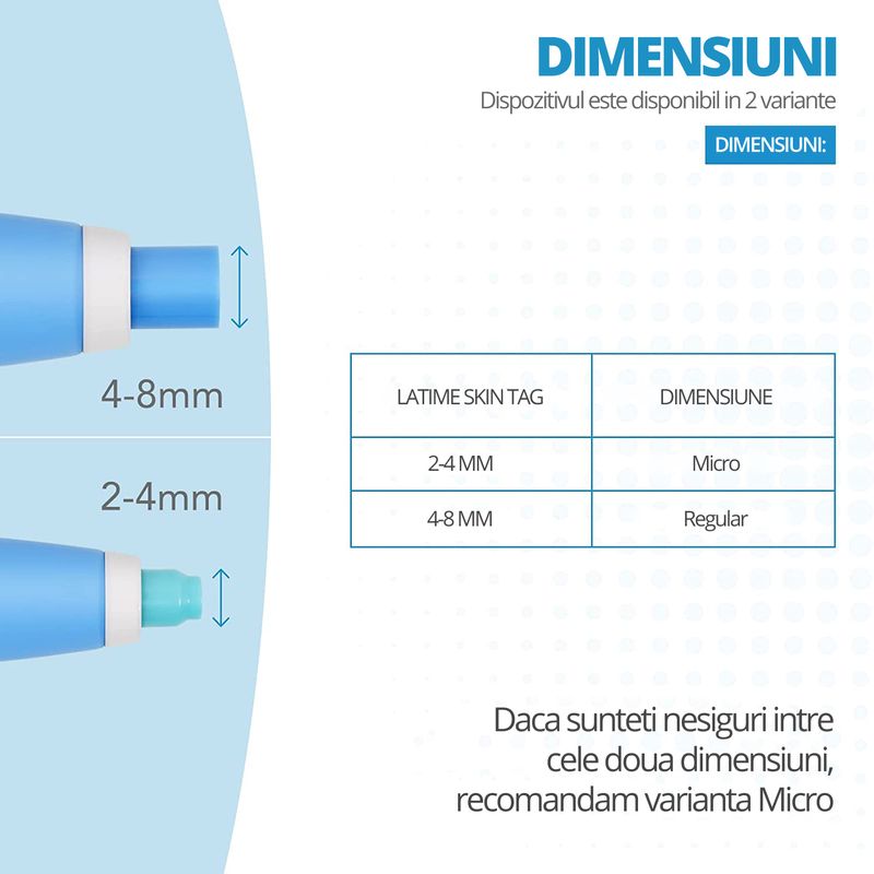 Ingrijire personala si Cosmetice - Aparate & accesorii ingrijire personala - Aparate cosmetice - Aparate intretinere si ingrijire corporala - Dispozitiv Indepartare Papiloame prin Ligaturare, LittleDomi, Skin Tag Removal Kit, pentru Fata, Gat, Corp, Dimensiuni - Infinity.ro