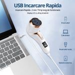 Ingrijire personala si Cosmetice - Manichiura si pedichiura - Pile cosmetice - Pila Electrica pentru Talpi si Calcaie, Bataturi, Piele Moarta, LittleDomi, Dispaly Digital LED, Reincarcabil, Afisare - Infinity.ro