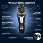 Ingrijire personala si Cosmetice - Manichiura si pedichiura - Pile cosmetice - Pila Electrica pentru Talpi si Calcaie, Bataturi, Piele Moarta, LittleDomi, Dispaly Digital LED, Reincarcabil, Afisare - Infinity.ro
