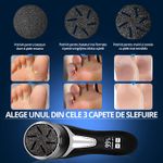 Ingrijire personala si Cosmetice - Manichiura si pedichiura - Pile cosmetice - Pila Electrica pentru Talpi si Calcaie, Bataturi, Piele Moarta, LittleDomi, Dispaly Digital LED, Reincarcabil, Afisare - Infinity.ro