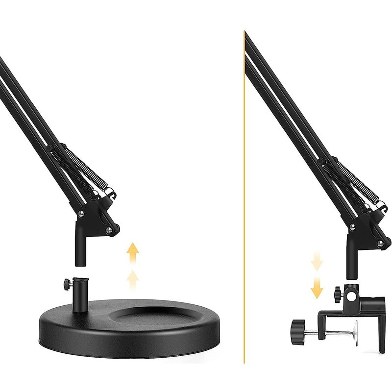Casa si Gradina - Corpuri si surse de iluminat - Veioze si lampi - Lampi de veghe - Lampa de birou LED, LittleDomi, Brat Oscilant cu Clema sau Suport, Inaltime Ajustabila, 3 Moduri de Iluminare, 10 - Infinity.ro